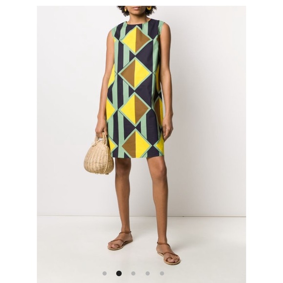 Aspesi Dresses & Skirts - Aspesi Italy Geometric Print Shift Dress (40)